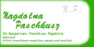 magdolna paschkusz business card